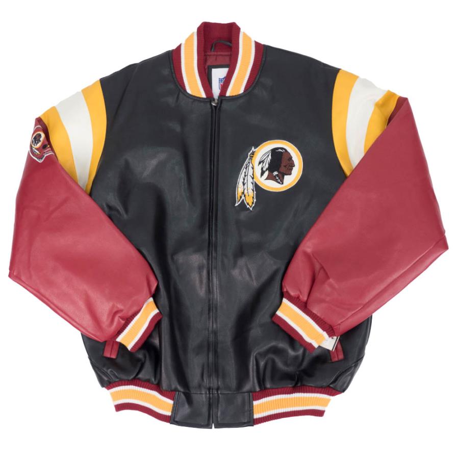 レッドスキンズ スタジャン Nfl G Iii ブラック バーガンディー レザージャケット メンズ アウター 最安値挑戦