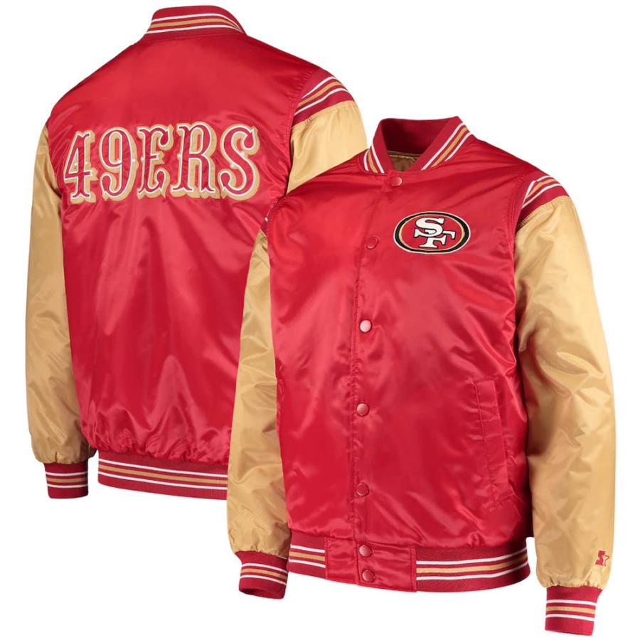 NFL スタジャン 49ers スターター Starter STARTER メンズ 長袖 ジャケット アウター 2212fsg :nfl-201025jkt09:MLB.NBA.NFLグッズ