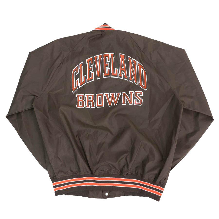 NFL スタジャン ブラウンズ サテン Chalk Line ブラウン メンズ 長袖 
