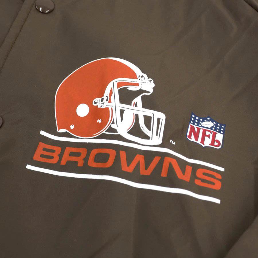 NFL スタジャン ブラウンズ サテン Chalk Line ブラウン メンズ 長袖 