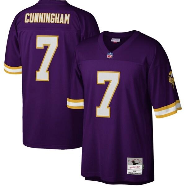 高級感 Nfl ユニフォーム ジャージ ランドール カニンガム バイキングス 1998 レガシー ミッチェル ネス Mitchell Ness パープル 無料長期保証 Greasemanagement Org