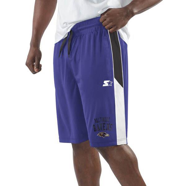 最安値挑戦 Nfl ショートパンツ ショーツ レイブンズ スターター Starter パープル ブラック メンズ Fan Favorite Shorts 訳ありセール格安 Www Muslimaidusa Org