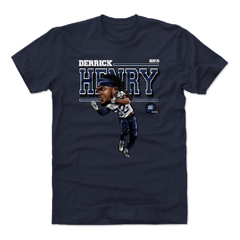 NFL Tシャツ デリック・ヘンリー タイタンズ Cartoon T-Shirts 500LEVEL ネイビー｜selection-j