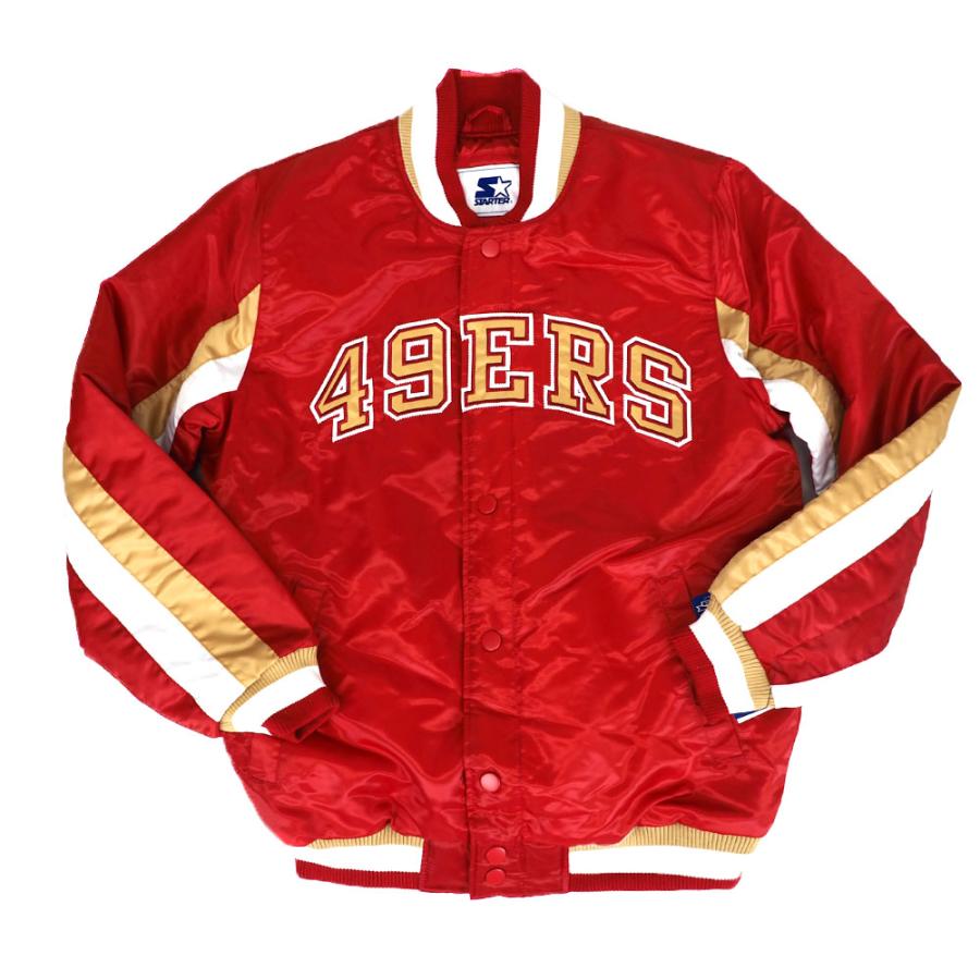NFL 49ers スタジャン THE ACEバーシティー サテン ジャケット 