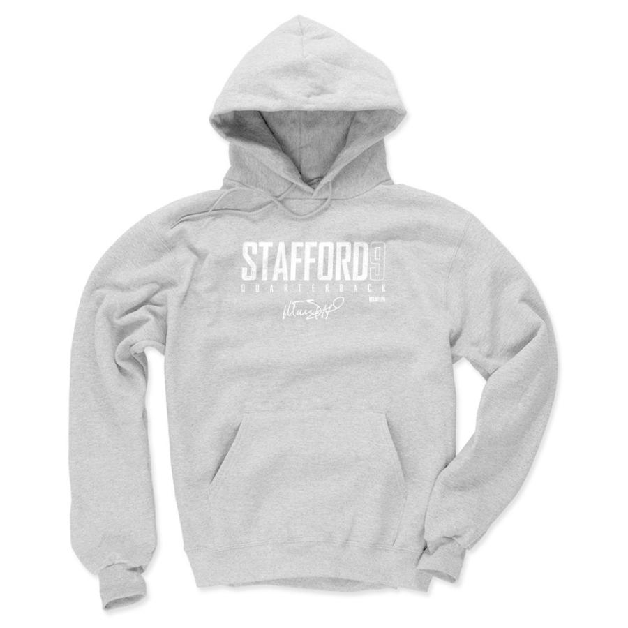 NFL マシュー・スタッフォード ラムズ パーカー Los Angeles Elite WHT Hoddie フーディー 500level グレー｜selection-j