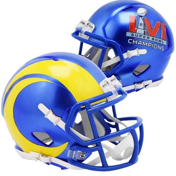 NFL ラムズ グッズ 第56回 スーパーボウル 優勝記念 Super Bowl LVI Champions Mini Helmet ヘルメット Riddell｜selection-j