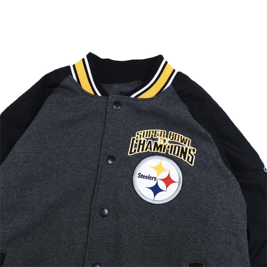 NFL スティーラーズ スタジャン スーパーボウル優勝記念 Super Bowl Champions Team Varsity ジャケット Jacket  G-III 2212fsg｜selection-j｜03