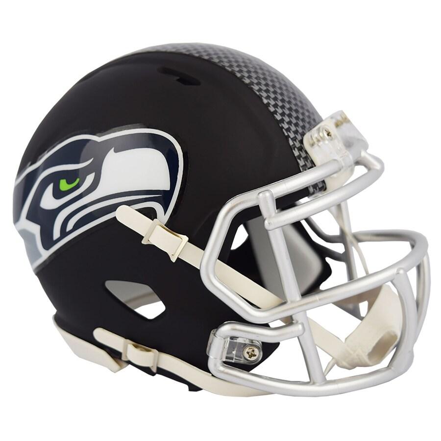 Riddell NFL アメリカンフットボール シーホークス ミニヘルメット リデル NFL シーホークス ミニヘルメット Black Matte Alternate Speed