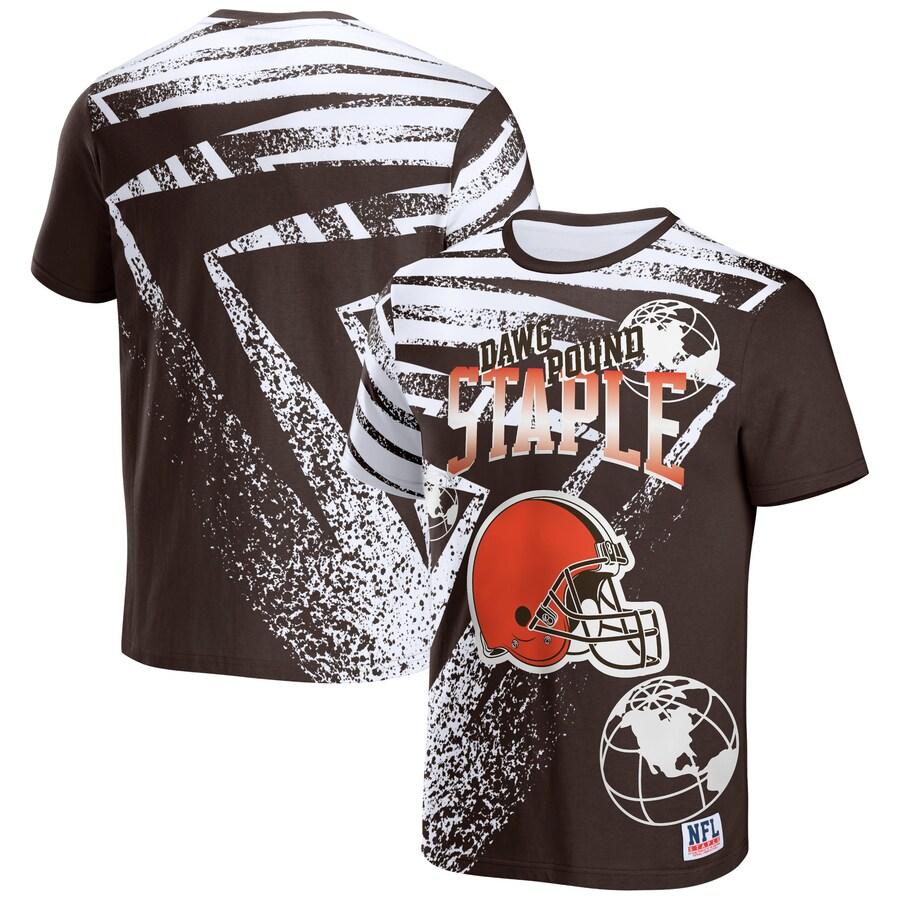 NFL ブラウンズ Tシャツ NFL All Over プリント TShirt Staple ステイプル ブラウン nfl