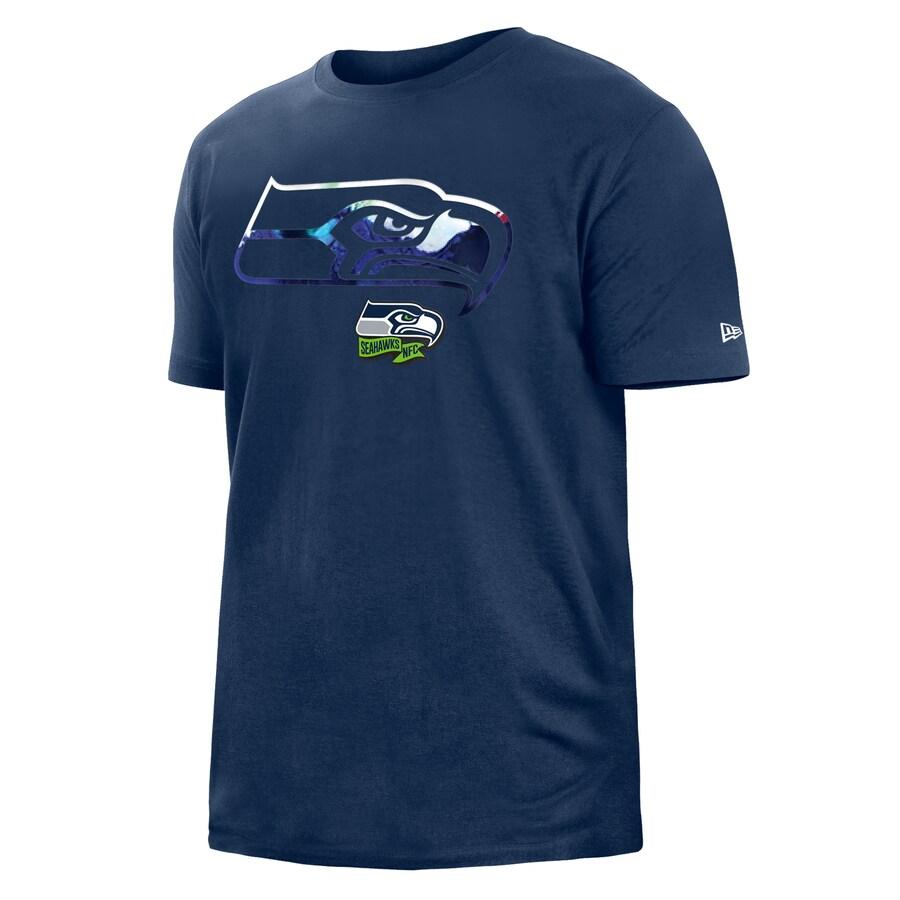 NFL シーホークス Tシャツ 2022 サイドライン インク染め T-Shirt ニューエラ/New Era カレッジネイビー｜selection-j｜02