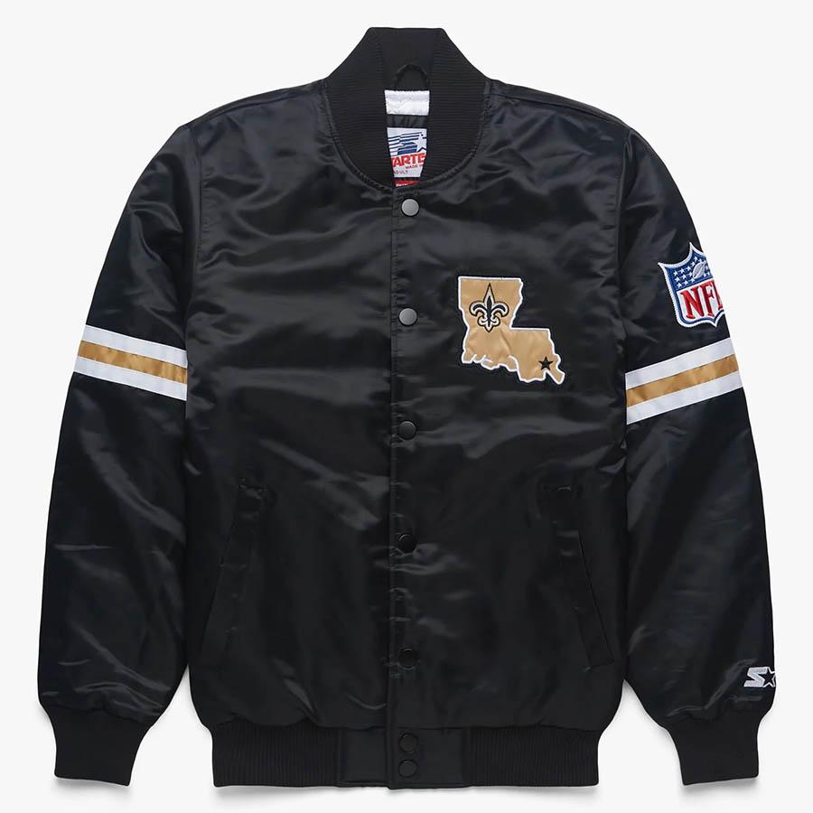 NFL セインツ スタジャン スターター x オマージュ バーシティ NFL セインツ スタジャン スターター x オマージュ バーシティ