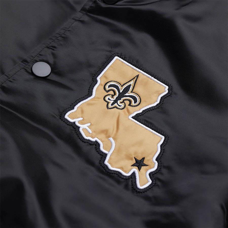 90年代　NFL ニューオーリンズ セインツ　サテンジャケット　スターター　L 90年代 NFL ニューオーリンズ セインツ サテンジャケット スターター L