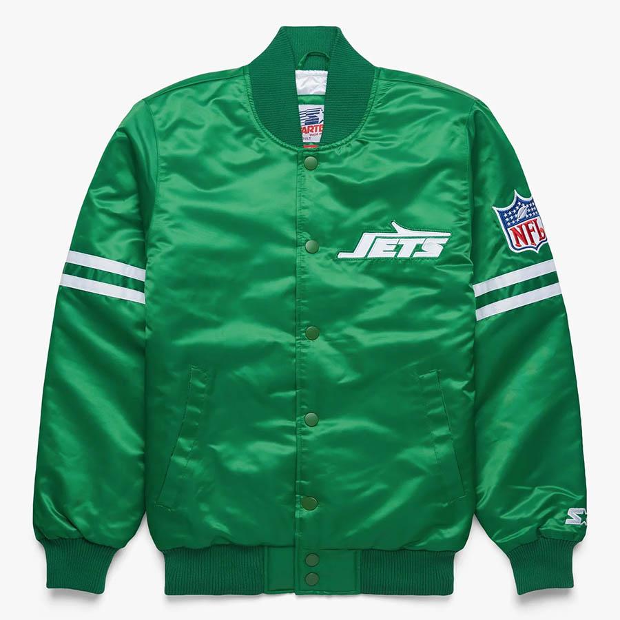 NFL ジェッツ スタジャン スターター x オマージュ バーシティ NFL ジェッツ スタジャン スターター x オマージュ バーシティ