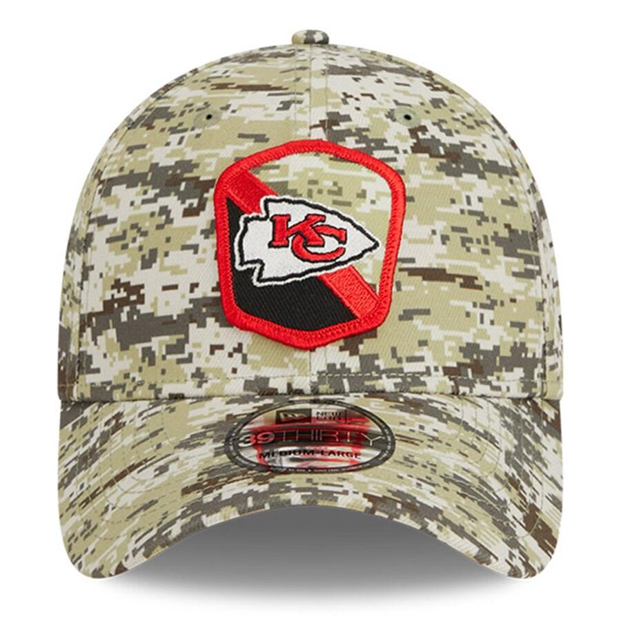 NEW ERA NFL チーフス キャップ サルートトゥサービス2023 39THIRTY Flex Hat ニューエラ/New Era カモ ...