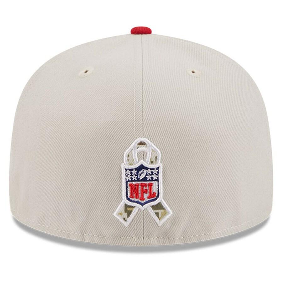 NFL バッカニアーズ キャップ サルートトゥサービス2023 59FIFTY Fitted Hat ニューエラ/New Era ストーン スカーレット｜selection-j｜04