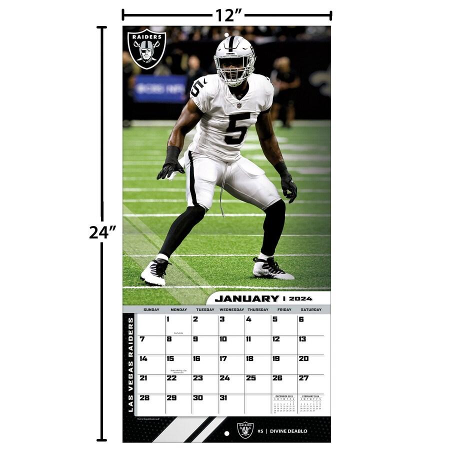 NFL レイダース カレンダー 2024 Team 壁掛け Wall Calendar Turner｜selection-j｜06