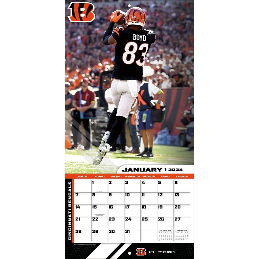 NFL ベンガルズ カレンダー 2024 Team 壁掛け Wall Calendar Turner｜selection-j｜04