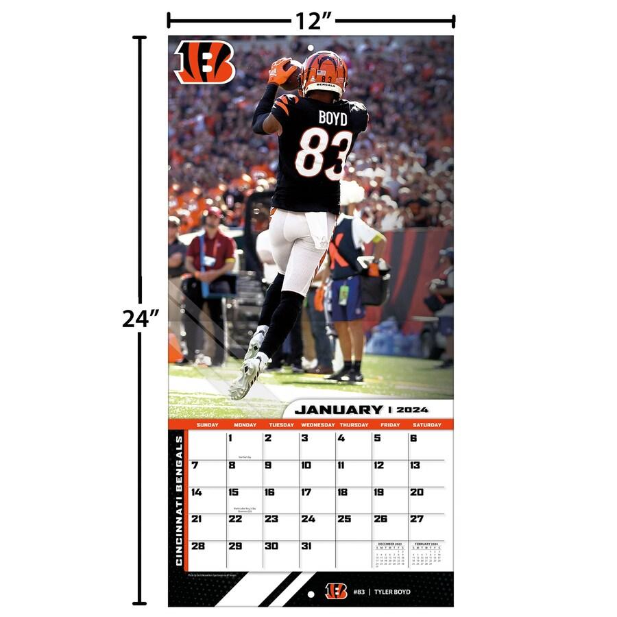 NFL ベンガルズ カレンダー 2024 Team 壁掛け Wall Calendar Turner｜selection-j｜06