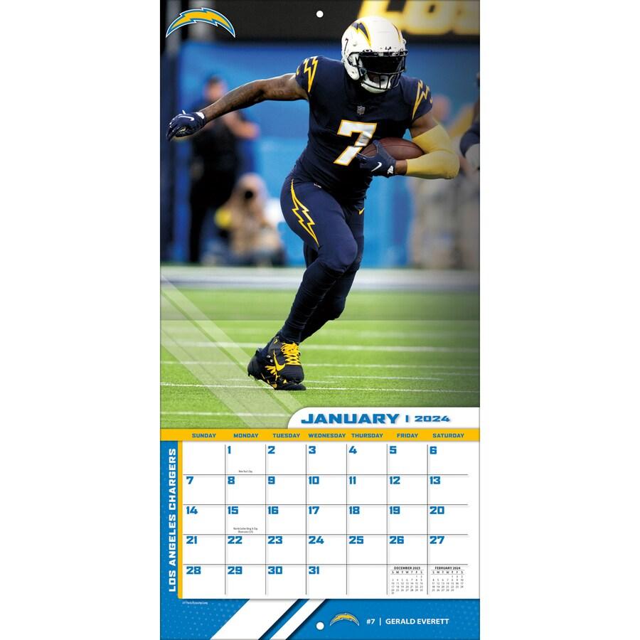 NFL チャージャース カレンダー 2024 Team 壁掛け Wall Calendar Turner｜selection-j｜04