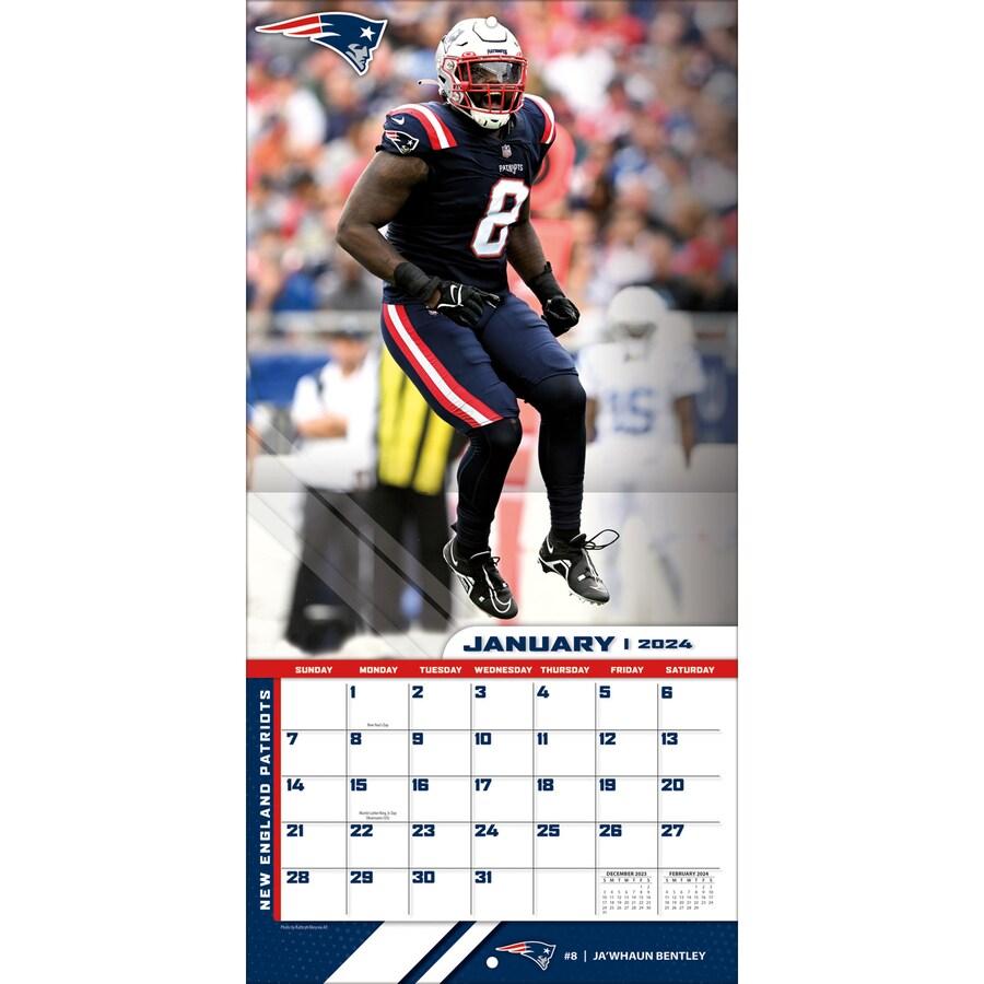 NFL ペイトリオッツ カレンダー 2024 Team 壁掛け Wall Calendar Turner｜selection-j｜04