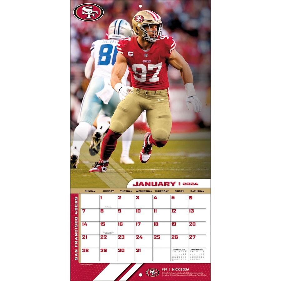 NFL カレンダー 2024 エリート Elite Wall Calendar Turner｜selection-j｜04