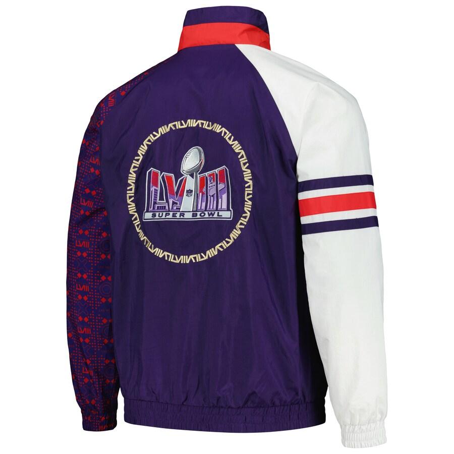NFL ジャケット 第58回スーパーボウル Elite Raglan ハーフジップ
