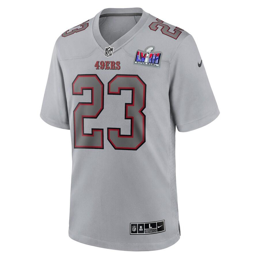 NFL クリスチャン・マキャフリー 49ers ユニフォーム 第58回スーパーボウル進出記念 Fashion Game Jersey ナイキ/Nike グレー｜selection-j｜02