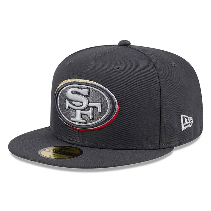 NFL 49ers キャップ ドラフト2024 Draft 59FIFTY Fitted Hat オンステージ ニューエラ/New Era グラファイト｜selection-j｜03