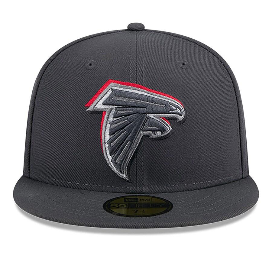 NFL ファルコンズ キャップ ドラフト2024 Draft 59FIFTY Fitted Hat オンステージ ニューエラ/New Era グラファイト｜selection-j｜02