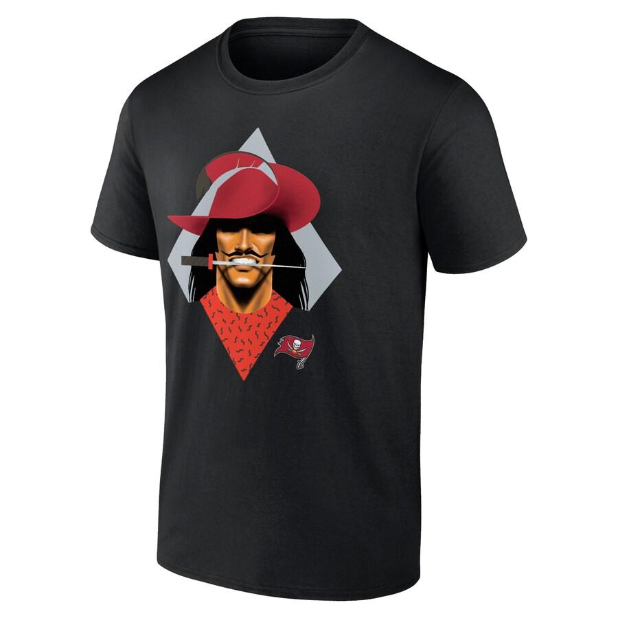 NFL バッカニアーズ Tシャツ NFL ドラフト2024 Illustrated T-Shirt Fanatics Branded ブラック｜selection-j｜02