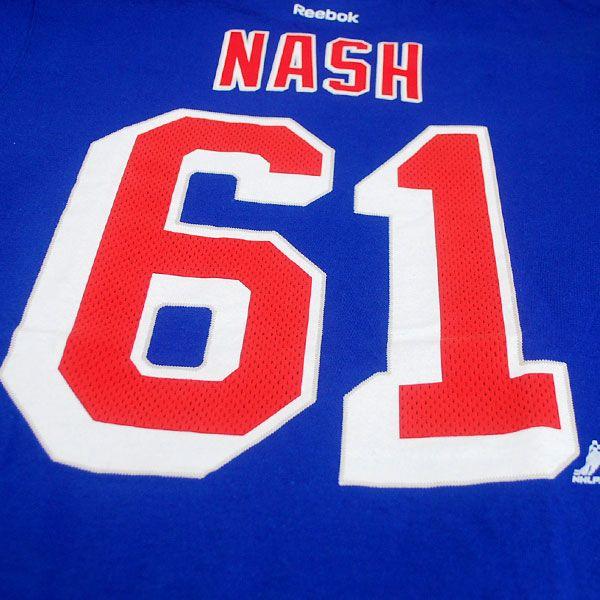 NHL レンジャース リック・ナッシュ Tシャツ ブルー リーボック Name&Number Tシャツ【OCSL】｜selection-j｜03