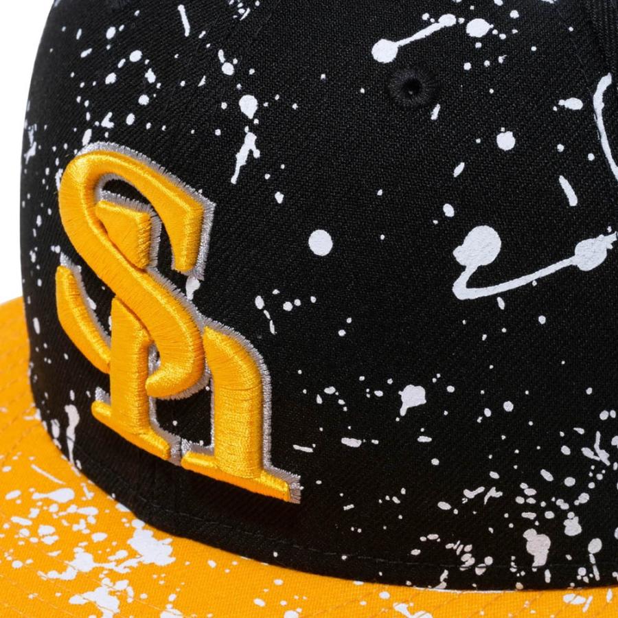 福岡ソフトバンクホークス グッズ キャップ スプラッシュペイント 59FIFTY Fitted Hat ニューエラ/New Era ブラック｜selection-j｜06