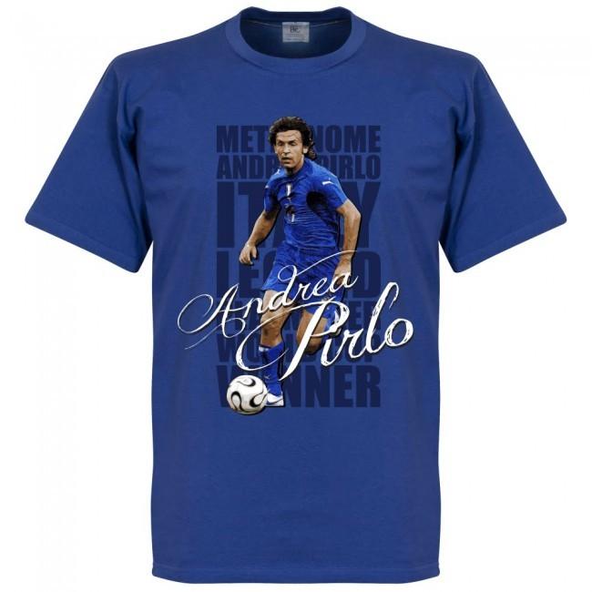 ピルロ　イタリア代表　サッカーtシャツ イタリア代表 アンドレア・ピルロ Tシャツ SOCCER レジェンド