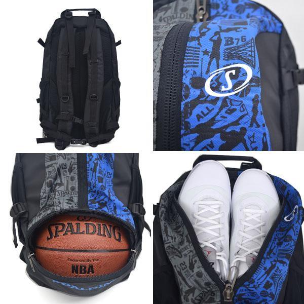 NBA リュック/バックパック メンズ グラフィティーブルー スポルディング/SPALDING CAGER BACK PACK｜selection-j｜02