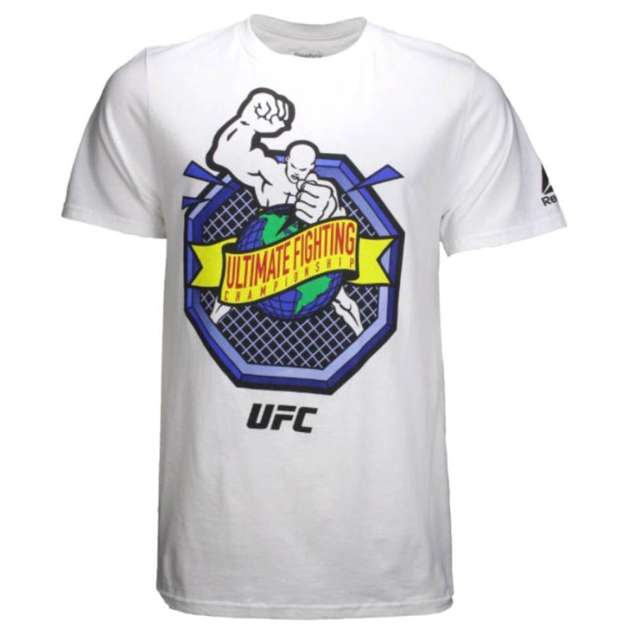 Reebok（リーボック） UFC Tシャツ Ulti Man Octagon Globe Retro T-Shirt ホワイト【OCSL ...