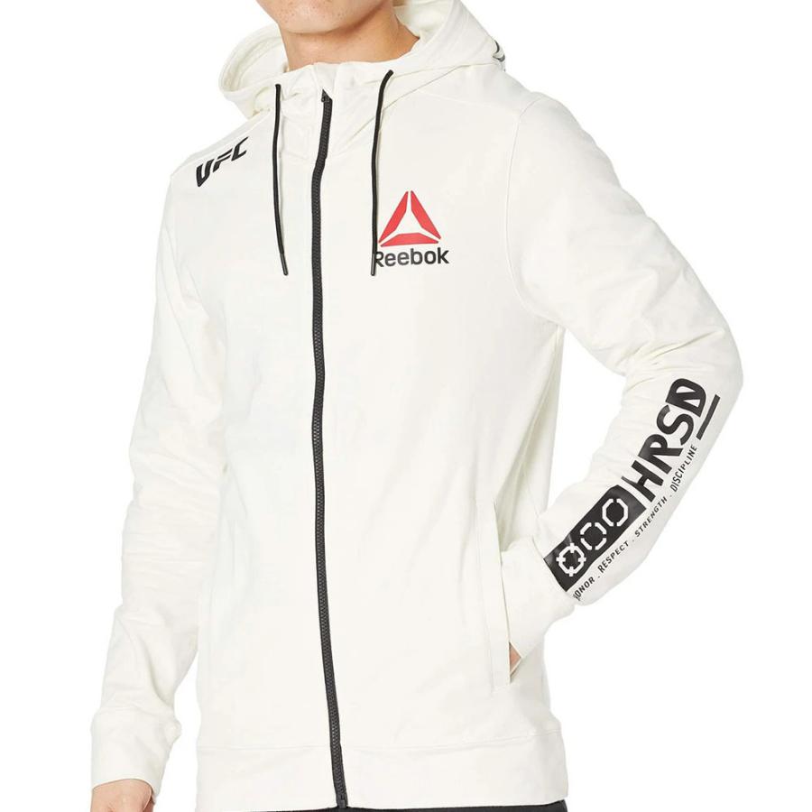 UFC パーカー ファイト キット ウォークアウト Walkout Hoodie リーボック/Reebok ホワイト｜selection-j｜03