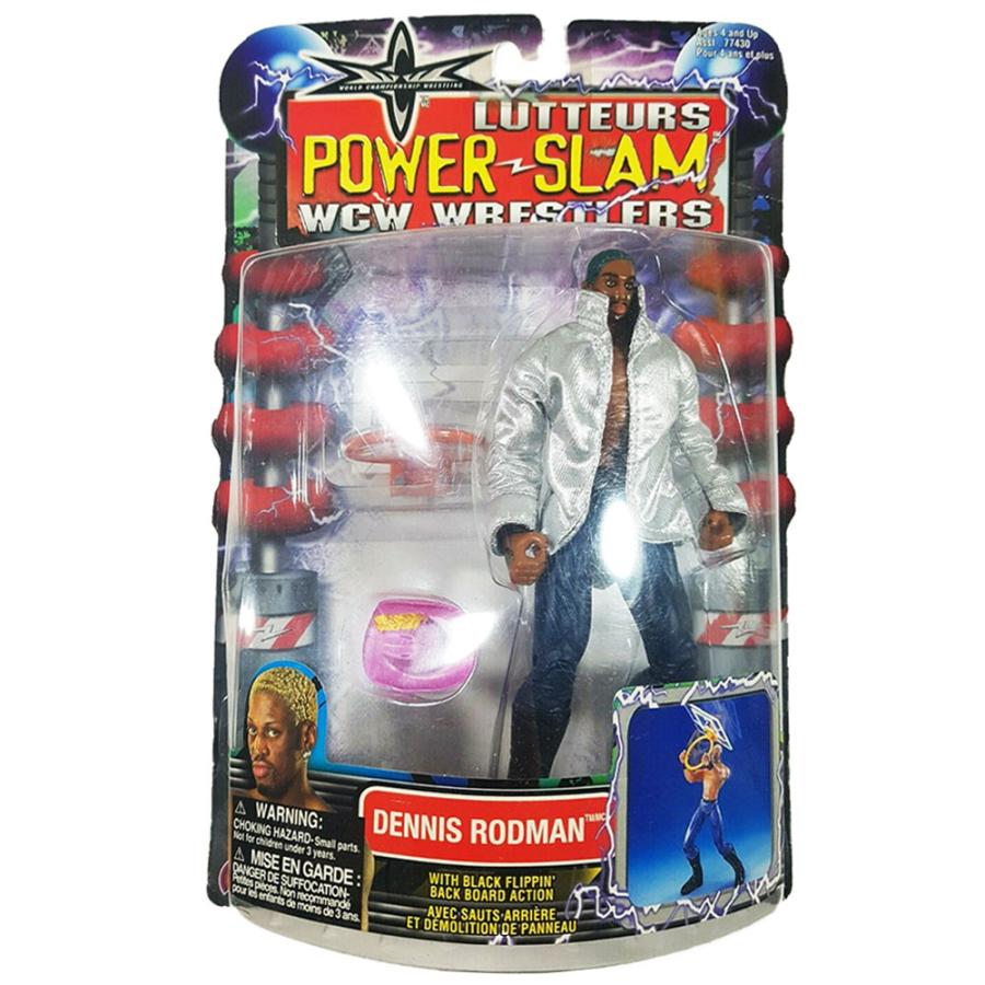 デニスロッドマン フィギュア NBA プロレス  ワールドプロレス WCW レスラー アクション ToyBiz｜selection-j