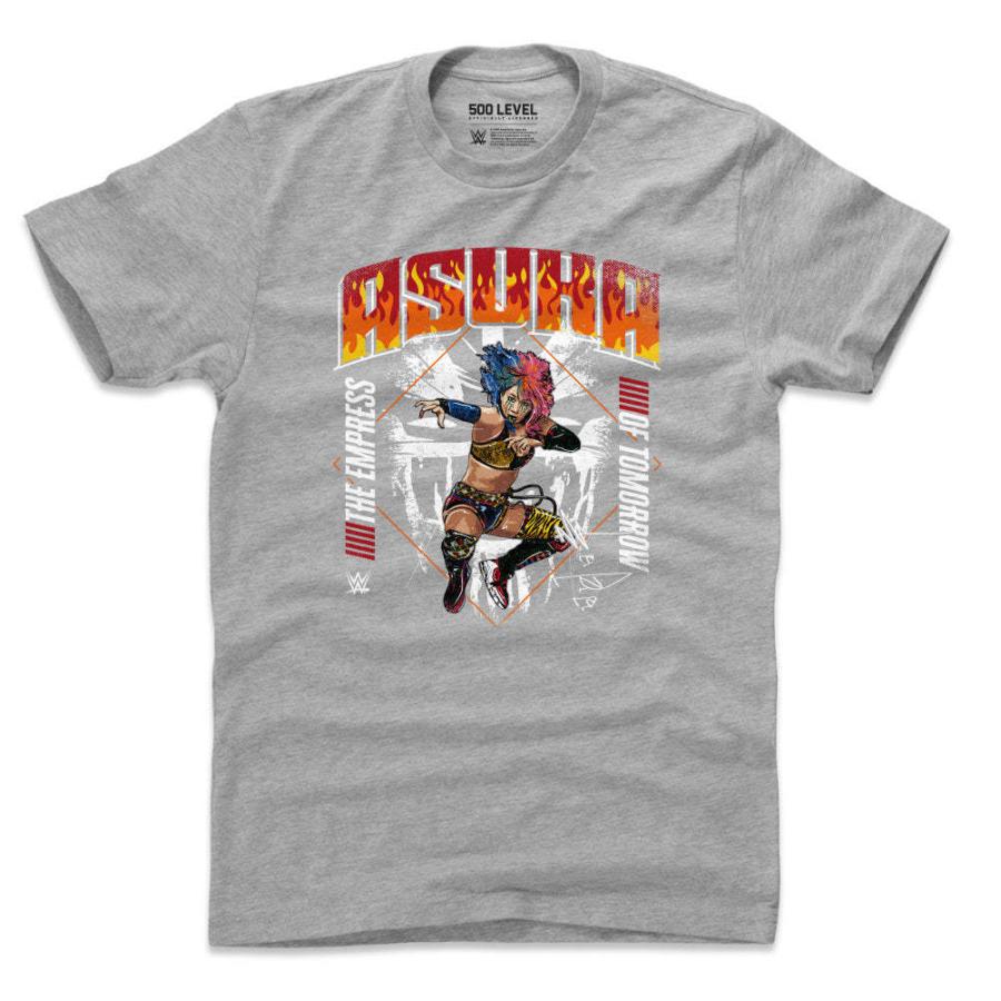 WWE アスカ Tシャツ Women Superstars The Empress Of Tomorrow  500Level ヘザーグレー｜selection-j