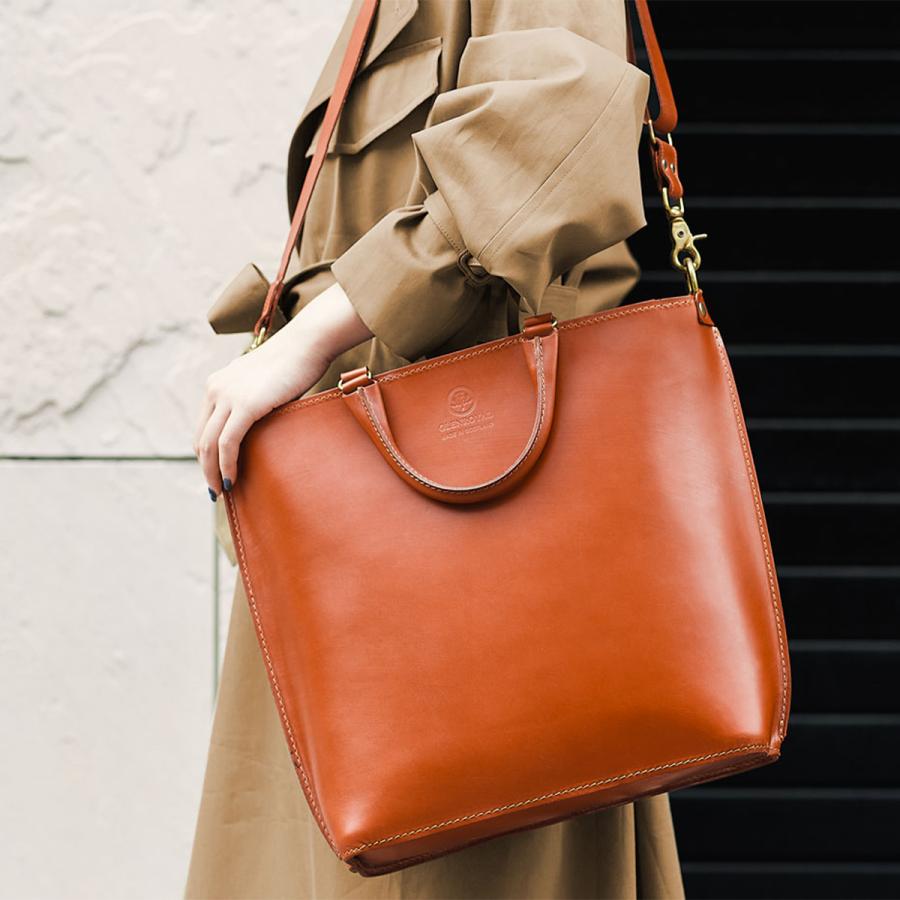 最大51% 3/3限定 グレンロイヤル トートバッグ メンズ レディース ブランド ブライドルレザー 本革 ファスナー付き A4 2WAY GLENROYAL 01-5845 | GLENROYAL | 09