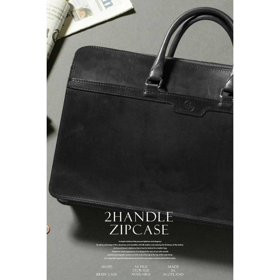 最大51% 4/22限定 グレンロイヤル ビジネスバッグ メンズ ブランド 50代 40代 ブライドルレザー 本革 薄型 通勤 黒 A4 ブリーフケース GLENROYAL 02-5225 | GLENROYAL | 03