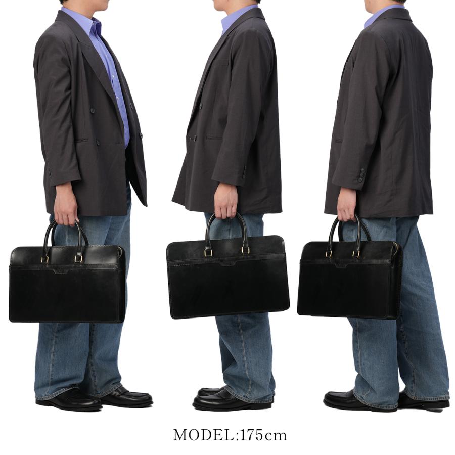 最大51% 12/28限定 グレンロイヤル ビジネスバッグ メンズ ブランド 50代 40代 ブライドルレザー 本革 薄型 通勤 黒 A4 ブリーフケース GLENROYAL 02-5225 | GLENROYAL | 06