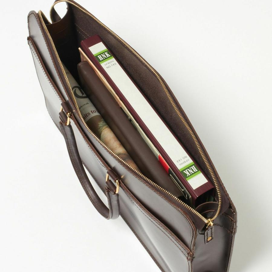 最大50% 3/25限定 グレンロイヤル ビジネスバッグ メンズ ブランド 50代 40代 ブライドルレザー 本革 薄型 通勤 黒 A4 ブリーフケース GLENROYAL 02-5225 | GLENROYAL | 08