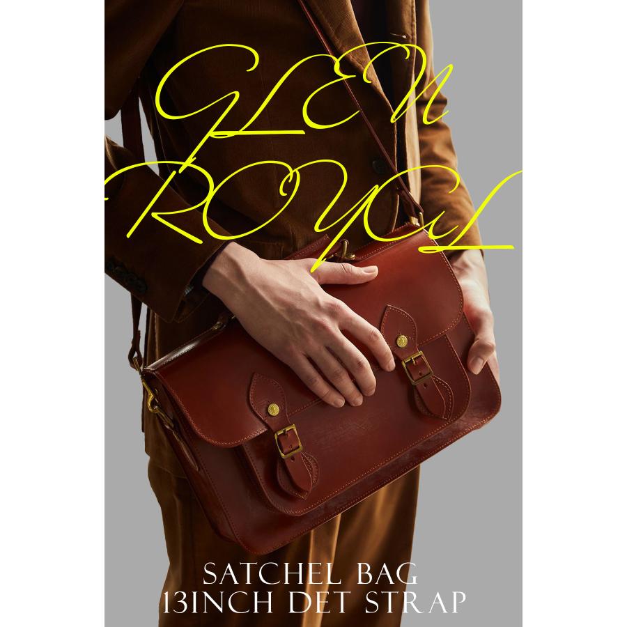 グレンロイヤル　サッチェルバッグ　ダークブラウン　13インチ サッチェルバッグ（13インチ） 全5色 | ブライドルレザーの名門