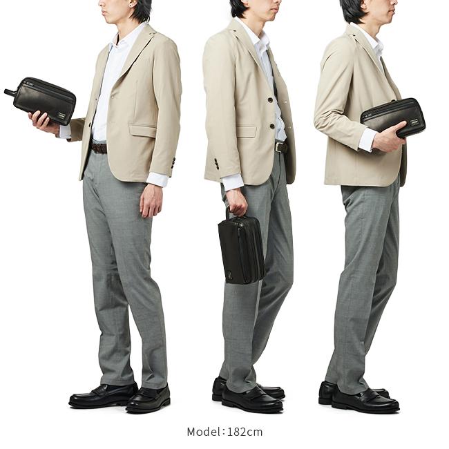 ポーター アメイズ ポーチ 022-03798 セカンドバッグ クラッチバッグ メンズ ブランド ミニ レザー 本革 軽量 小さめ 吉田カバン PORTER AMAZE | AMAZE（PORTER） | 07