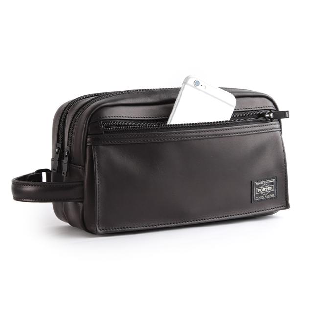 美品　PORTER　ポーター　AMAZE　アメイズ　ポーチ　セカンドバッグ　本革 AMAZE（PORTER） ポーター アメイズ ポーチ 022-03798 セカンド