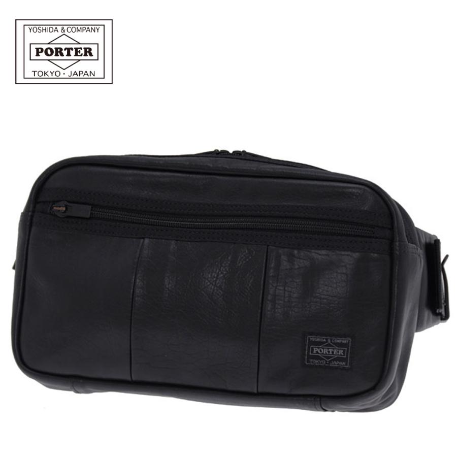 ポーター アルーフ ウエストバッグ 023-03761 PORTER ALOOF 吉田カバン バッグ ウエストポーチ ボディバッグ メンズ レディース レザー 本革 日本製 | PORTER