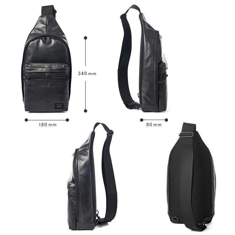 ポーター アルーフ スリングショルダーバッグ 023-03799 PORTER ALOOF 吉田カバン ボディバッグ ワンショルダーバッグ メンズ レディース レザー 本革 日本製 | ALOOF（PORTER） | 03