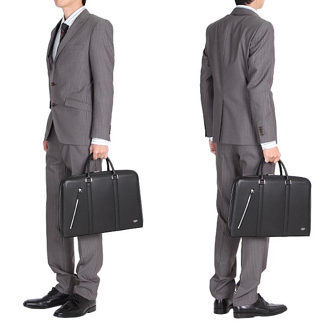 ポーター アベニュー ブリーフケース(L) 024-04330 ビジネスバッグ メンズ 50代 40代 通勤 本革 薄型 レザー スリム 吉田カバン PORTER | AVENUE（PORTER） | 02