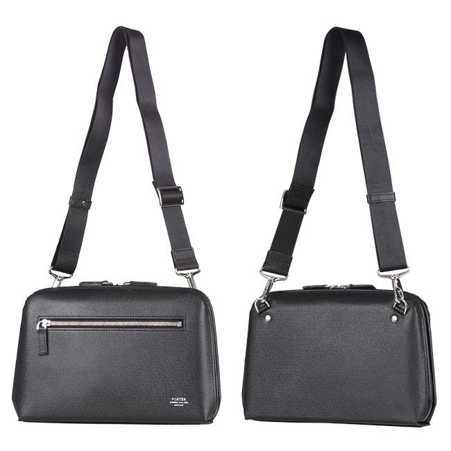 PORTER アベニュー　ブラック ショルダーバッグ AVENUE（PORTER） ポーター アベニュー 2WAYショルダーバッグ 024