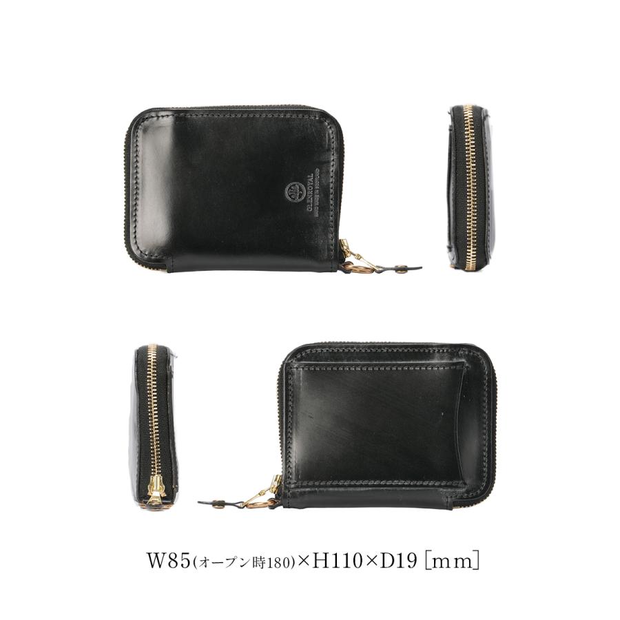 グレンロイヤル 財布 二つ折り財布 ミニ財布 ミニウォレット ラウンドファスナー メンズ レディース ブランド レザー 本革 GLENROYAL 03-5814 | GLENROYAL | 06
